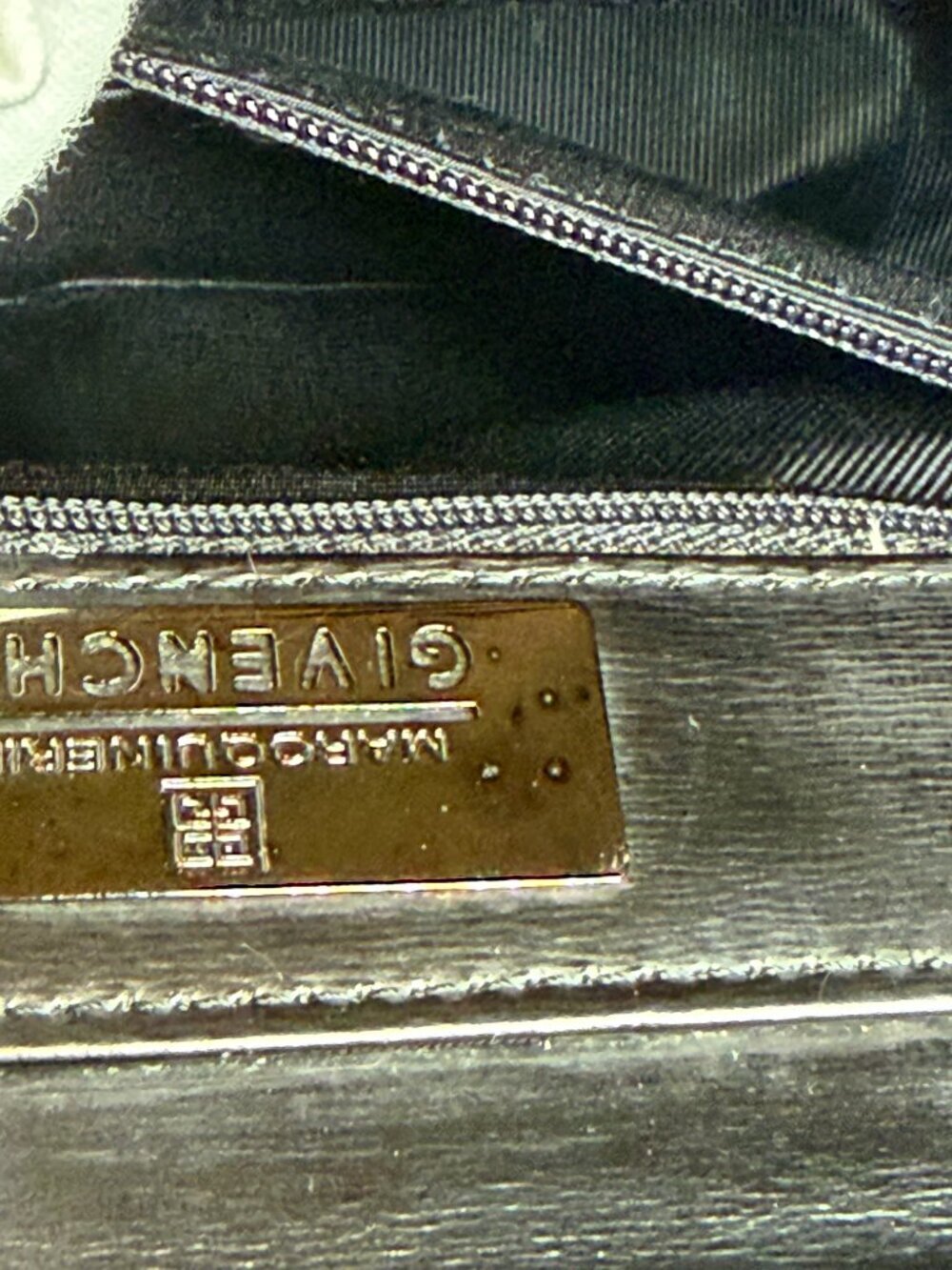 Vintage Givenchy Black Box Leather Top Handle - Picture 9 of 13